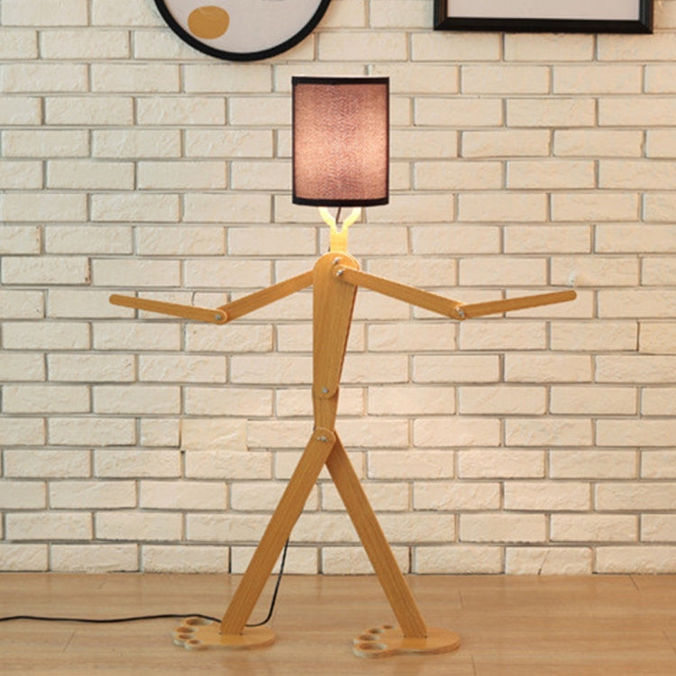 YWXLight DIY Assembly Home Lighting Wooden Floor Lamp
