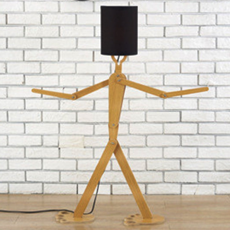 YWXLight DIY Assembly Home Lighting Wooden Floor Lamp