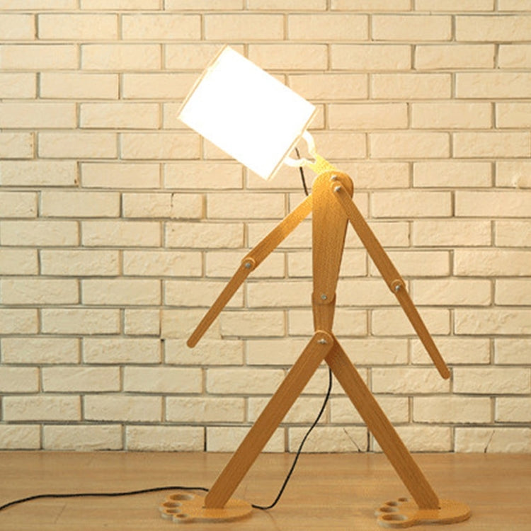 YWXLight DIY Assembly Home Lighting Wooden Floor Lamp