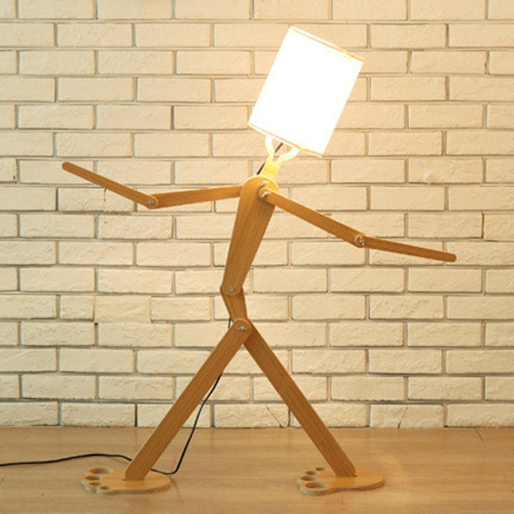 YWXLight DIY Assembly Home Lighting Wooden Floor Lamp