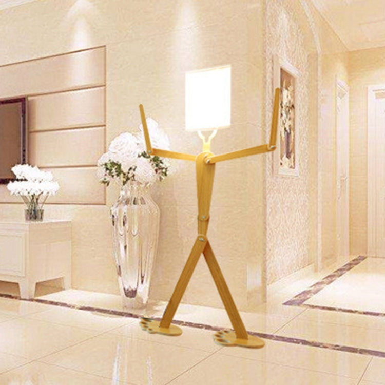 YWXLight DIY Assembly Home Lighting Wooden Floor Lamp
