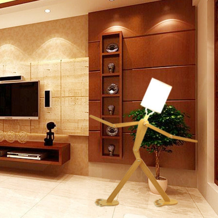 YWXLight DIY Assembly Home Lighting Wooden Floor Lamp