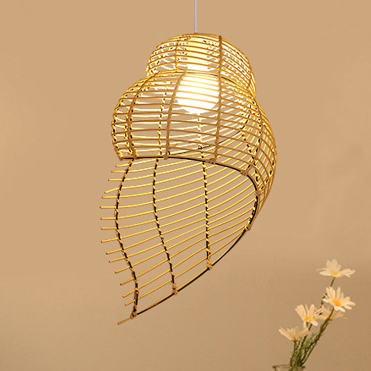 YWXLight Home Decoration Home Lighting Personality Creative Pastoral Wind Grass Vine Weaving Conch Pendant Light