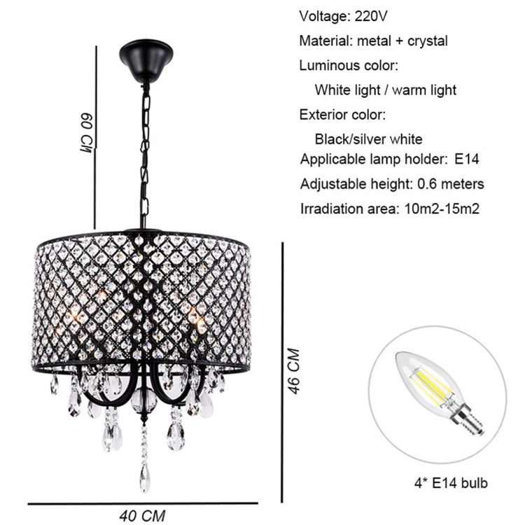 YWXLight Crystal LED Hang Lamp LED Light Restaurant Corridor Pendant Light E14 Bulb