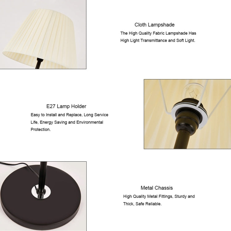 YWXLight Simple Fabric LED Warm White Floor Lamp