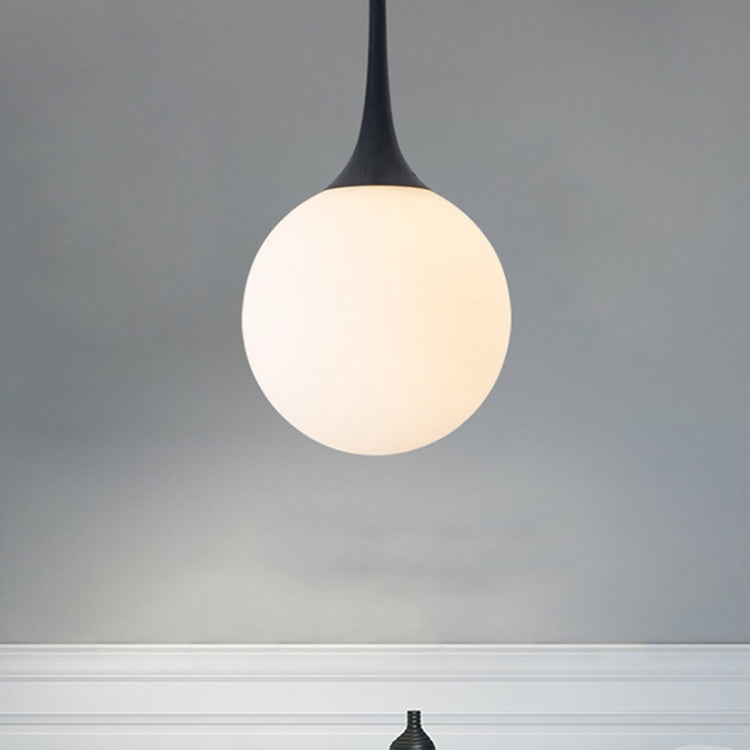 YWXLight Nordic Modern Hanging Lamp Glass Circle Ball Pendant Light With E27 Edison Bulb Perfect for Kitchen Dining Room Bedroom