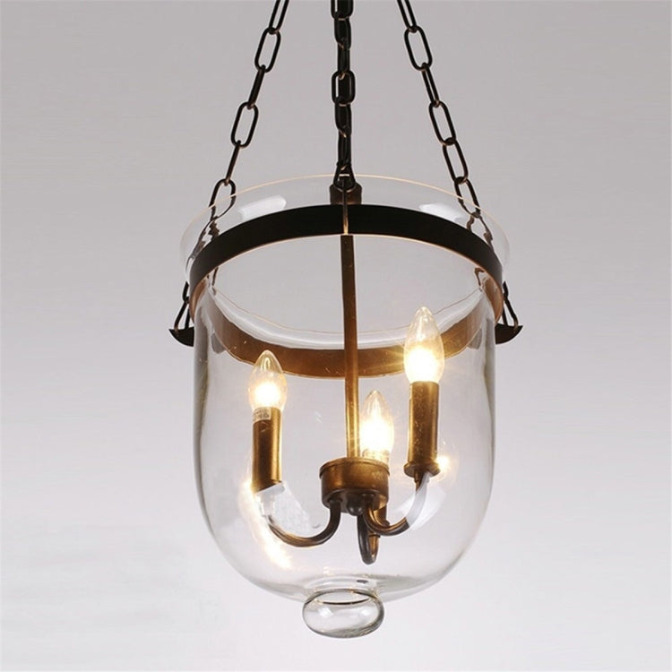 YWXLight E14 Retro Loft Iron Glass Barrel Bar Warehouse Pendant Lamp