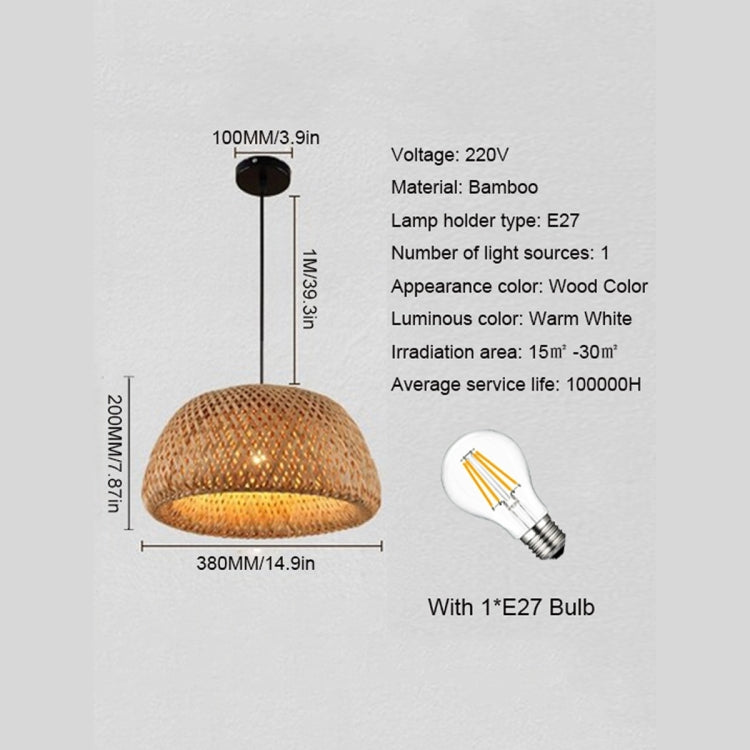 YWXLight Rattan Pendant Lamp Hemp Ball Chandelier Restaurant Lamp Hand-Woven DIY Wicker Rattan Weave Hanging Light Bedroom Chandelier Ceiling Pendant Lights