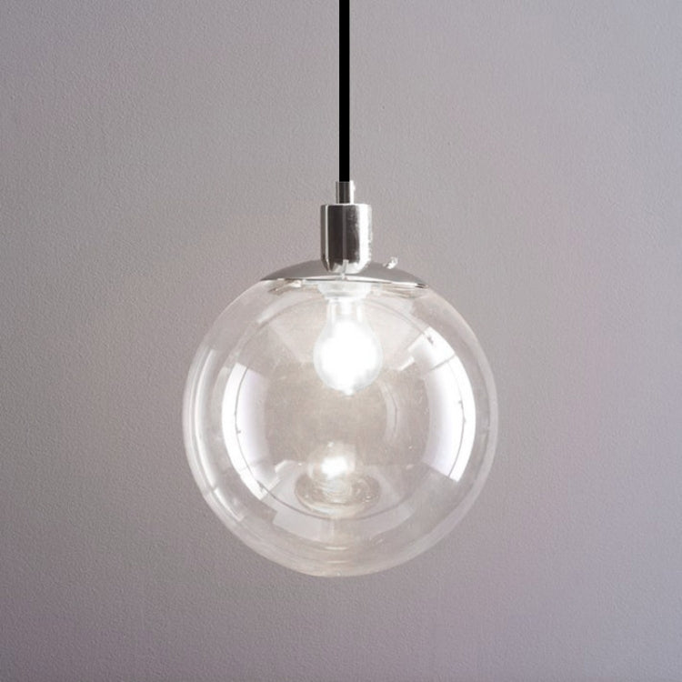 YWXLight Nordic Modern Hanging Lamp Creative Transparent Glass Circle Ball Pendant Light With E27 Bulb Perfect for Kitchen Dining Room Bedroom