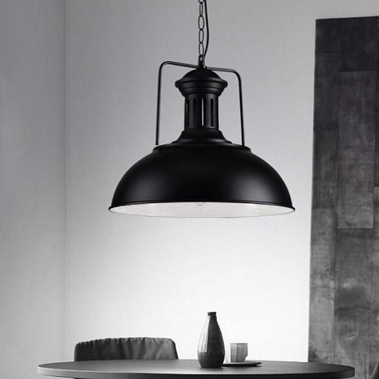 YWXLight Black Pot Lid Hanging Lamp Pendant Lights with E27 Bulb