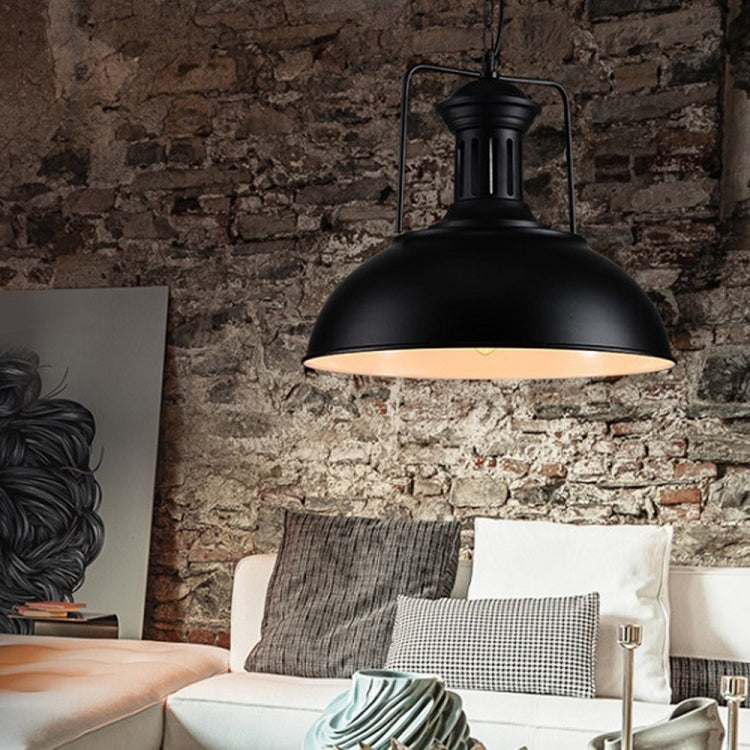 YWXLight Black Pot Lid Hanging Lamp Pendant Lights with E27 Bulb