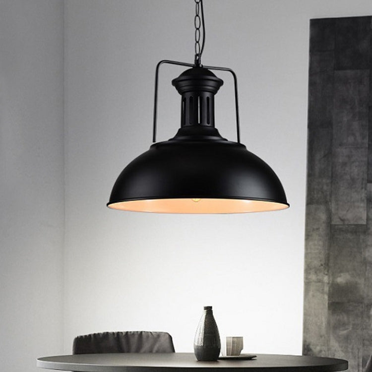 YWXLight Black Pot Lid Hanging Lamp Pendant Lights with E27 Bulb