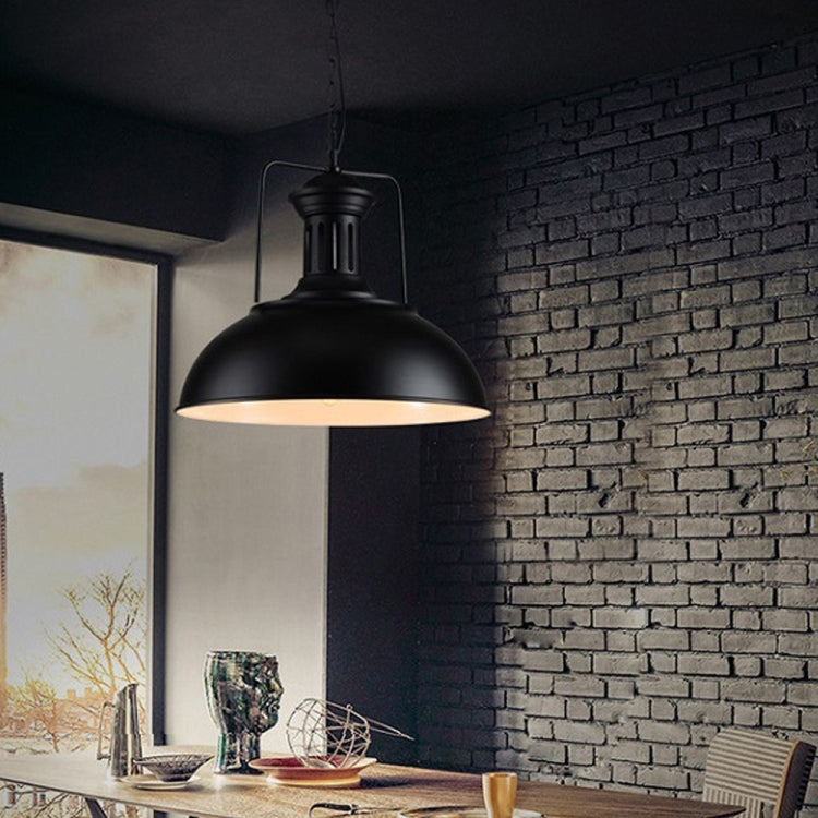 YWXLight Black Pot Lid Hanging Lamp Pendant Lights with E27 Bulb