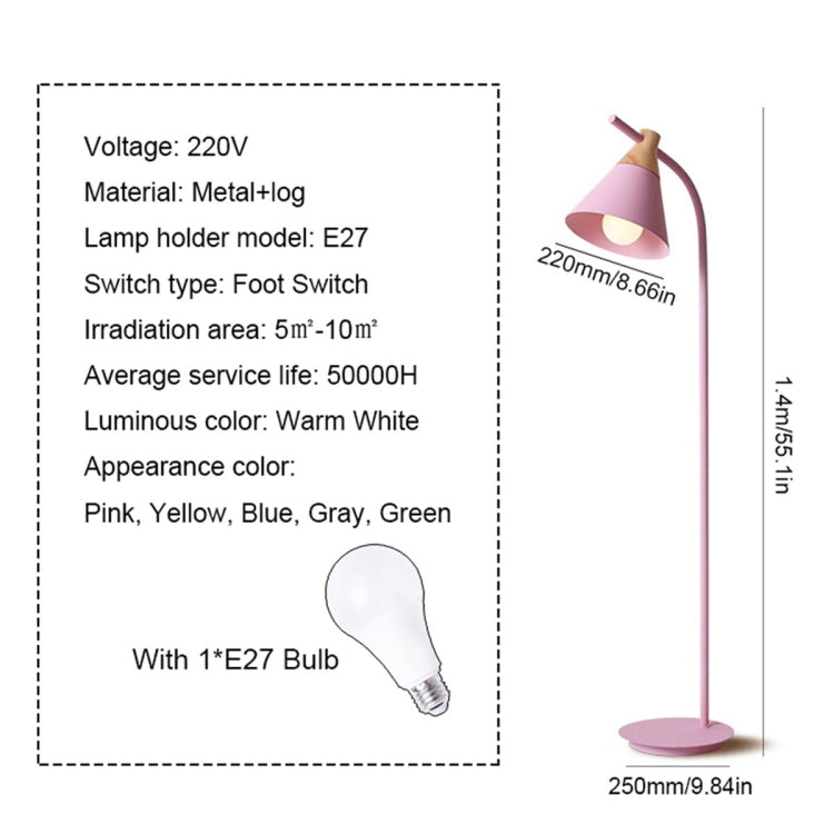 YWXLight Macaron floor lamp vertical table lamp
