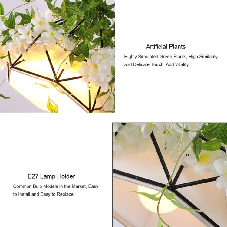 YWXLight Interior Decoration Simulation Green Plant Flower Pendant Lights