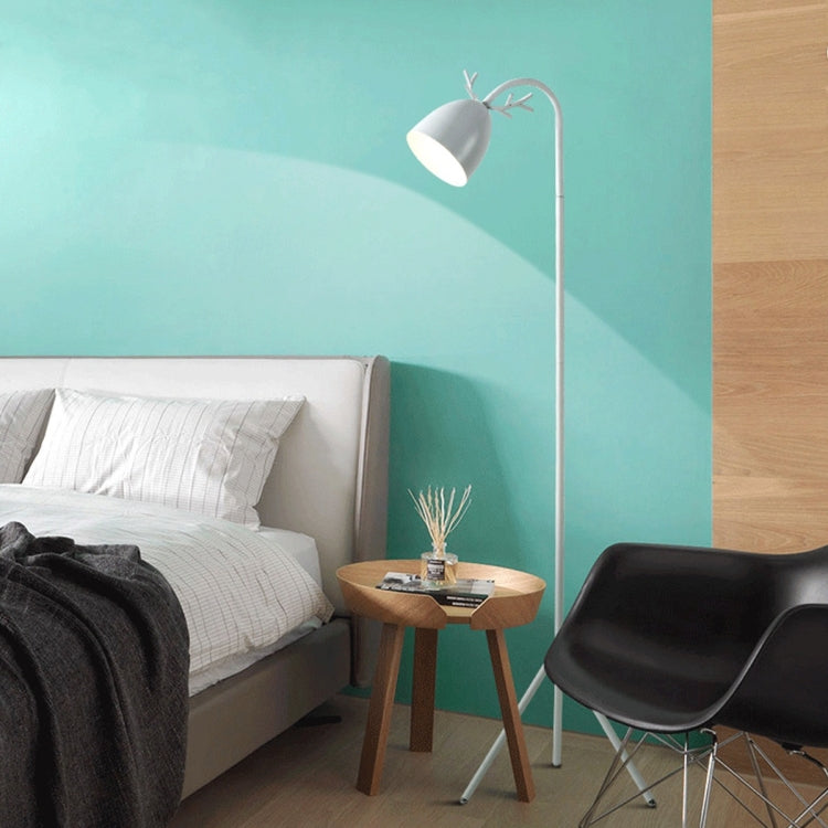 YWXLight Macaron Floor Lamp Nordic Bedroom Living Room Study Cute Pink Creative Antler Eye LED Table Lamp