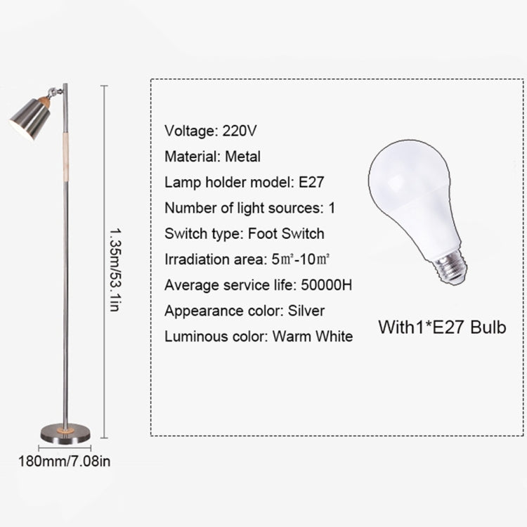 YWXLight Adjustable Illumination Angle Eye Protection Reading Lamp Floor Lamp