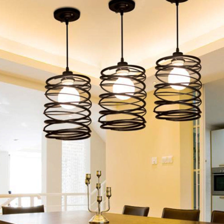 YWXLight Home Lighting Modern Creative Simple Black Metal Restaurant Pendant Light