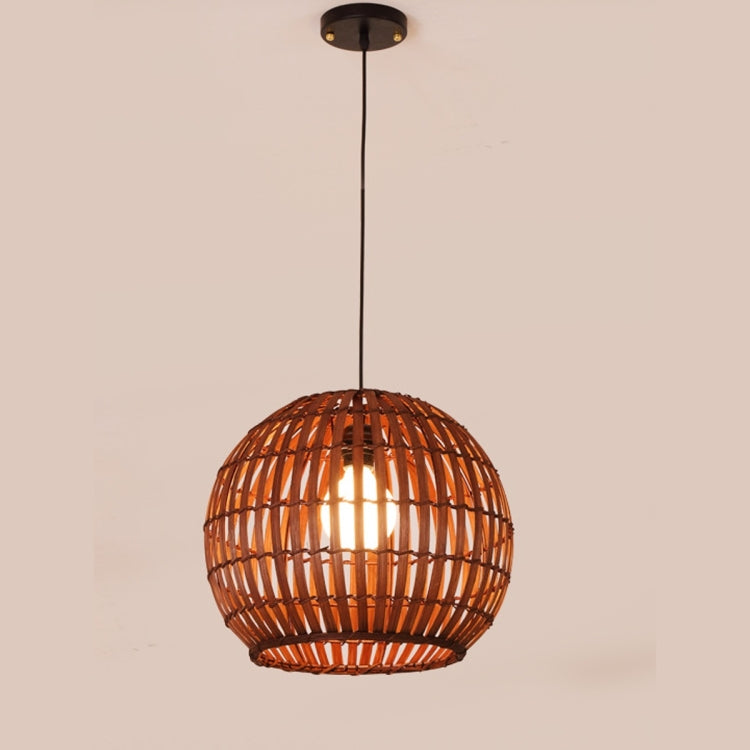 YWXLight Home Decor Bedroom Living Room Dining Room Round Bamboo Vine Woven Pendant Light