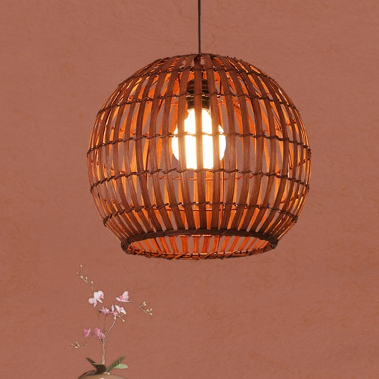 YWXLight Home Decor Bedroom Living Room Dining Room Round Bamboo Vine Woven Pendant Light