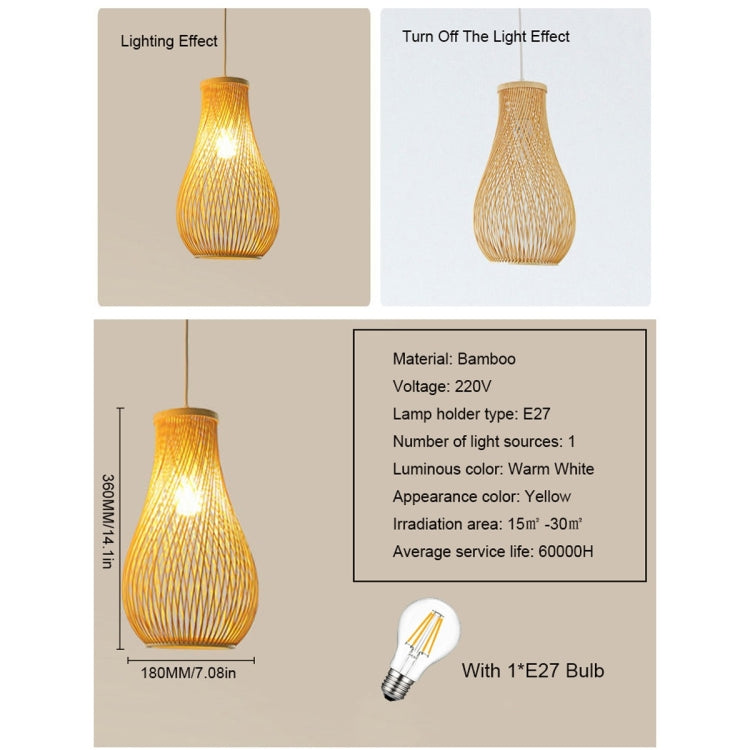 YWXLight Modern Novelty Pendant Lights Hand Woven Grass Vines Shade Hanging Light