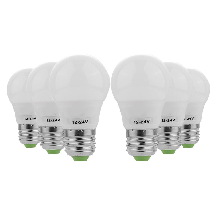 YWXLight 6PCS E27 3W AC/DC 12-24V 6LEDs 5730SMD LED Bulb