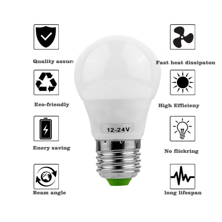 YWXLight 6PCS E27 3W AC/DC 12-24V 6LEDs 5730SMD LED Bulb