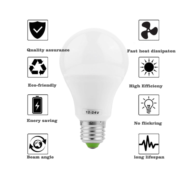 YWXLight 6PCS E27 7W AC/DC 12-24V 14LEDs 5730SMD LED Bulb