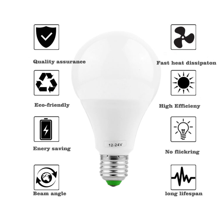 YWXLight 6PCS E27 9W AC/DC 12-24V 18LEDs 5730SMD LED Bulb