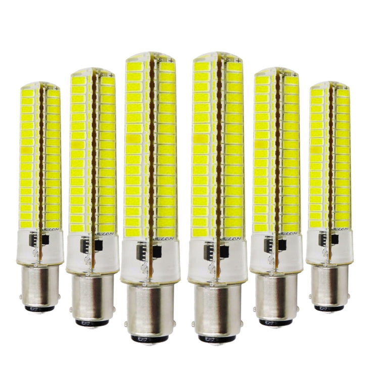 YWXLight 6PCS BA15D 7W AC 110-130V 136LEDs SMD 5730 Energy-saving LED Silicone Lamp
