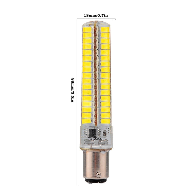 YWXLight 6PCS BA15D 7W AC 110-130V 136LEDs SMD 5730 Energy-saving LED Silicone Lamp