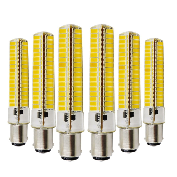 YWXLight 6PCS BA15D 7W AC 200-240V 136LEDs SMD 5730 Energy-saving LED Silicone Lamp