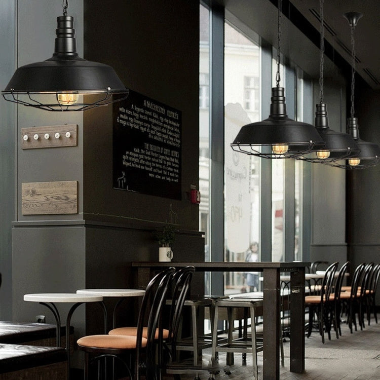 YWXLight Retro Industrial Pendant Light Creative Single Head Iron Art Pendant Lamp E27 Bulb Perfect for Kitchen Dining Room Bedroom Cafe