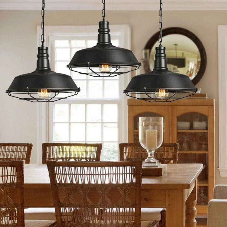 YWXLight Retro Industrial Pendant Light Creative Single Head Iron Art Pendant Lamp E27 Bulb Perfect for Kitchen Dining Room Bedroom Cafe