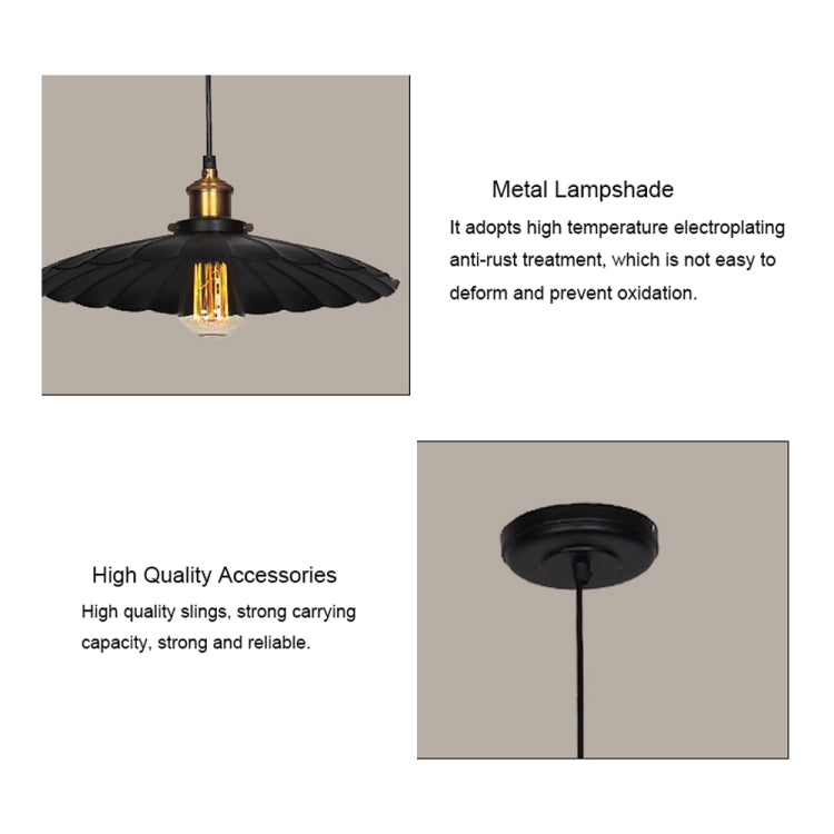 YWXLight Nordic Retro Industrial Pendant Light Creative Lotus Leaf Pendant Lamp E27 Bulb Perfect for Kitchen Dining Room Bedroom Cafe