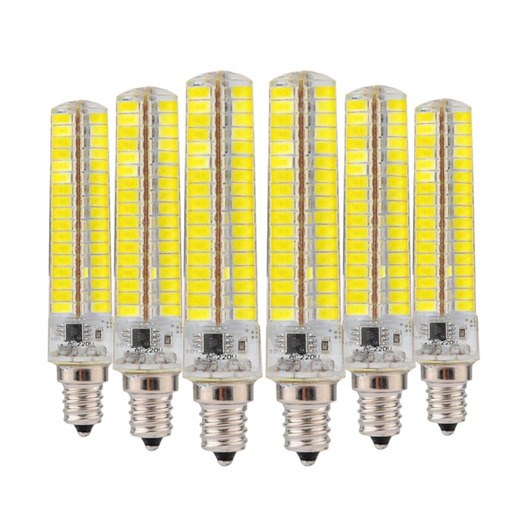 6 PCS YWXLight E12 7W AC 110-120V 136LEDs SMD 5730 Energy-saving LED Silicone Lamp