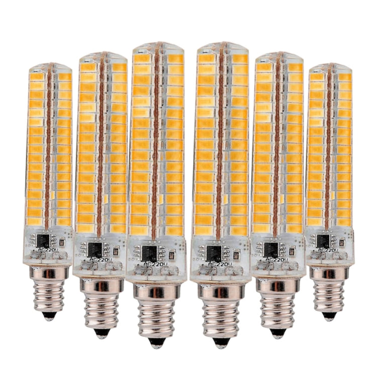 6 PCS YWXLight E12 7W AC 110-120V 136LEDs SMD 5730 Energy-saving LED Silicone Lamp