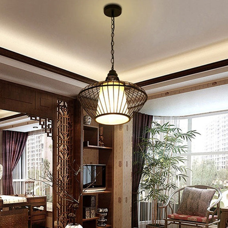 YWXLight Retro Industrial Pendant Light Birdcage Modeling Pendant Lamp Perfect for Kitchen Dining Room Bedroom Cafe