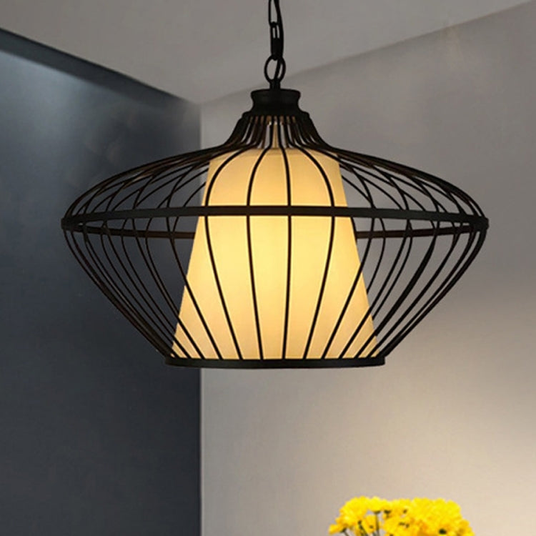 YWXLight Retro Industrial Pendant Light Birdcage Modeling Pendant Lamp Perfect for Kitchen Dining Room Bedroom Cafe