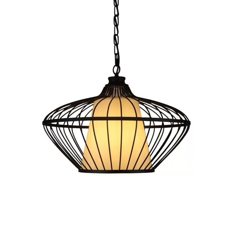 YWXLight Retro Industrial Pendant Light Birdcage Modeling Pendant Lamp Perfect for Kitchen Dining Room Bedroom Cafe