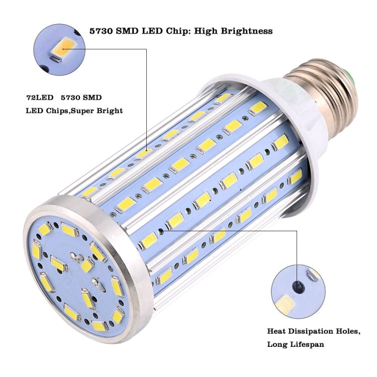 YWXLight E27 13W 72LEDs 5730SMD AC 85-265V Aluminum Corn Light