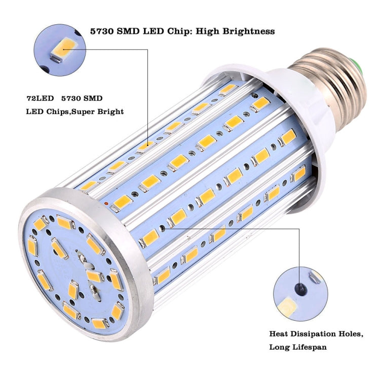 YWXLight E27 13W 72LEDs 5730SMD AC 85-265V Aluminum Corn Light