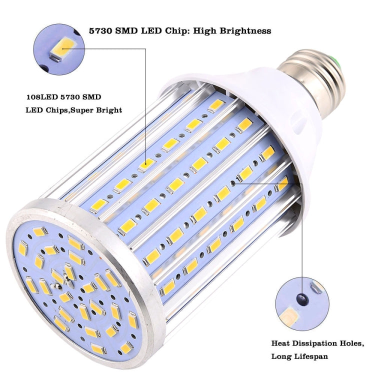 YWXLight AC 85-265V E27 35W 108LEDs 5730SMD Energy-saving Aluminum Alloy Corn Light