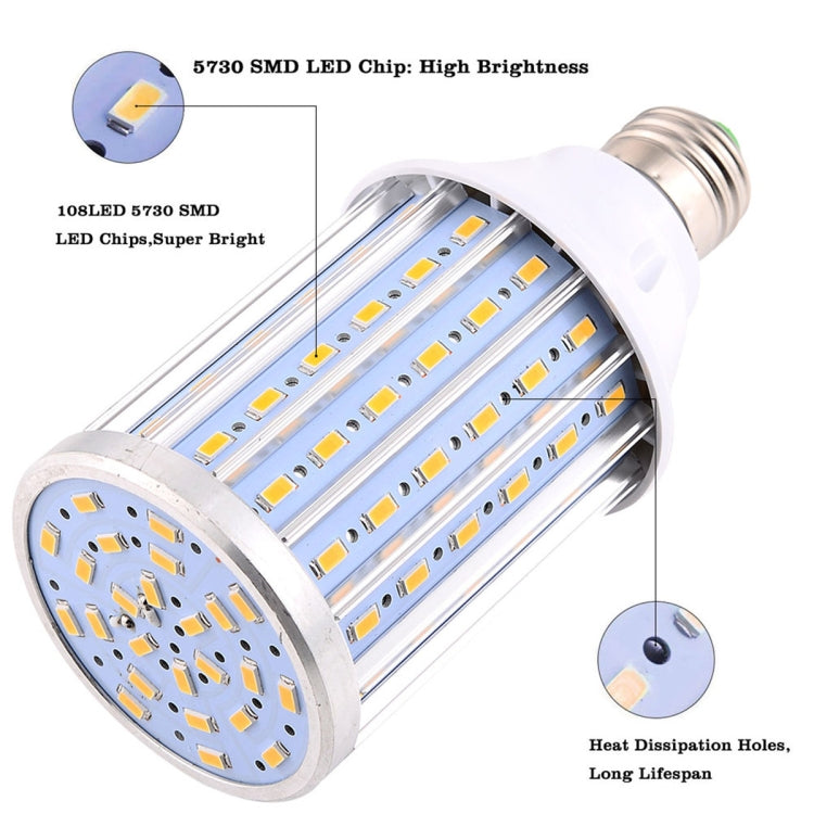 YWXLight AC 85-265V E27 35W 108LEDs 5730SMD Energy-saving Aluminum Alloy Corn Light