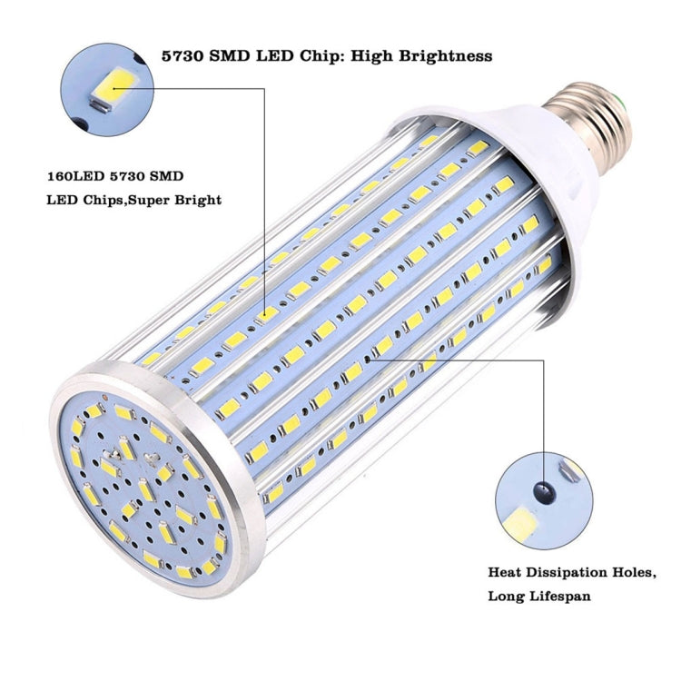 YWXLight E27 60W 160LEDs 5730SMD AC 85-265V Aluminum Corn Light