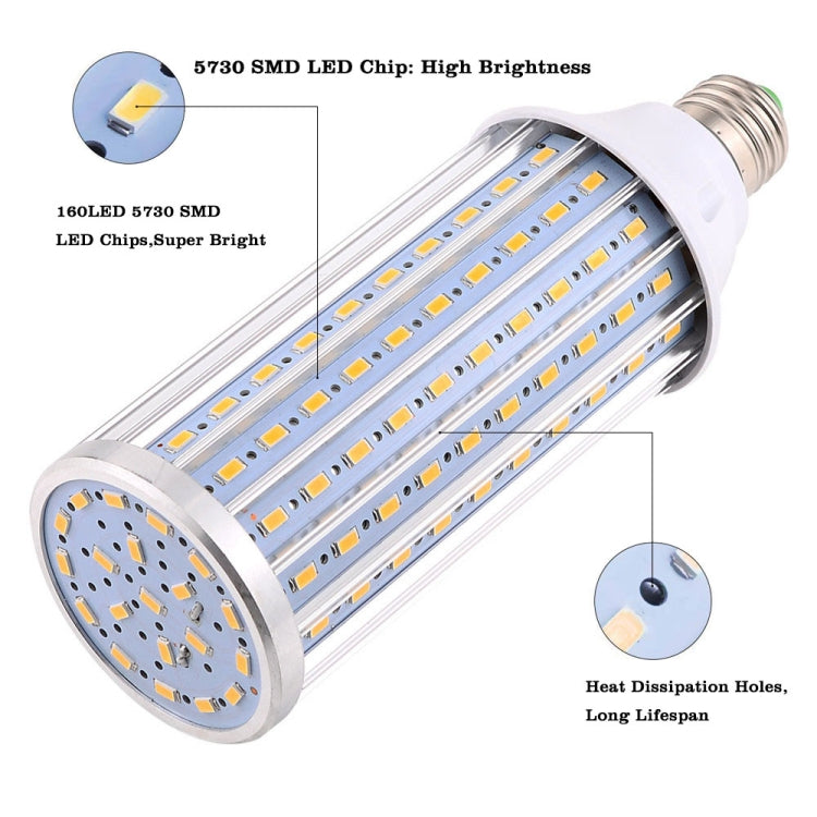 YWXLight E27 60W 160LEDs 5730SMD AC 85-265V Aluminum Corn Light