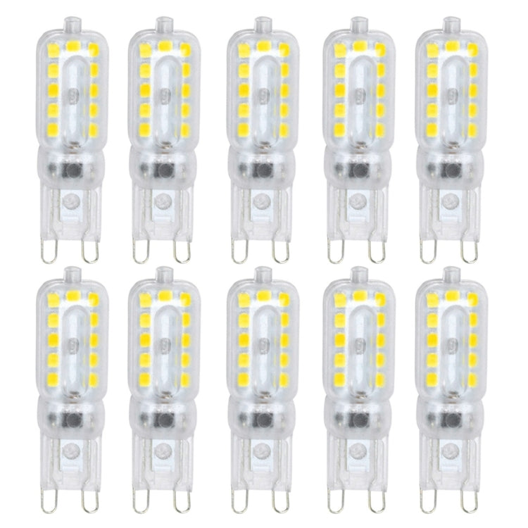 10PCS YWXLight AC 110-130V AC 220-240V G9 22LEDs 5W 2835SMD Dimmable Transparent Peanut Lamp