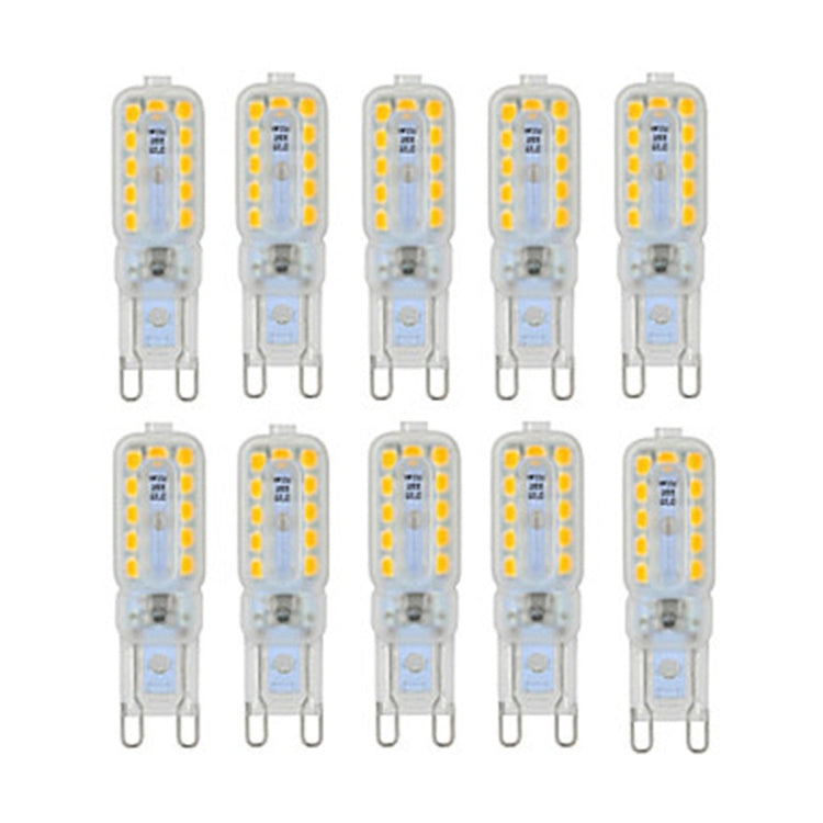 10PCS YWXLight AC 110-130V AC 220-240V G9 22LEDs 5W 2835SMD Dimmable Transparent Peanut Lamp