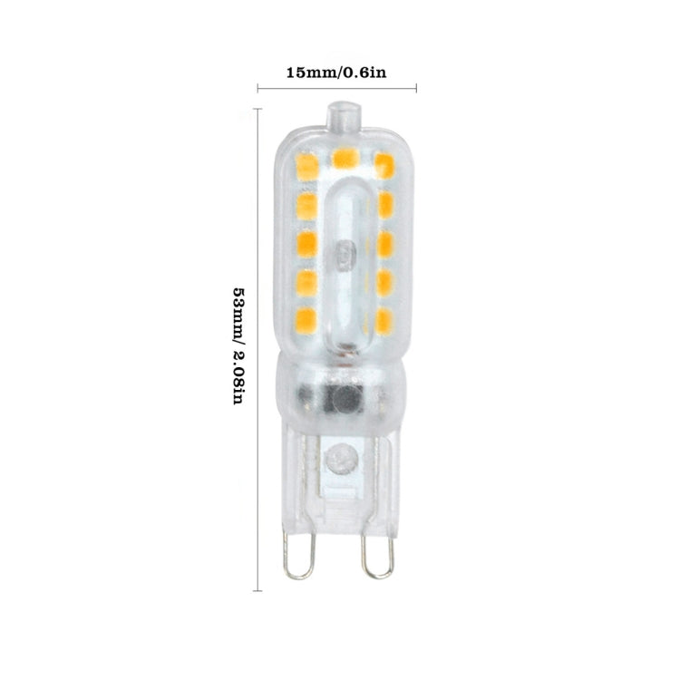 10PCS YWXLight AC 110-130V AC 220-240V G9 22LEDs 5W 2835SMD Dimmable Transparent Peanut Lamp