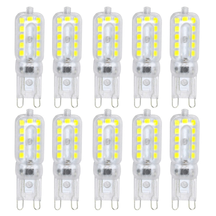 10PCS YWXLight AC 110-130V AC 220-240V G9 22LEDs 5W 2835SMD Dimmable Transparent Peanut Lamp